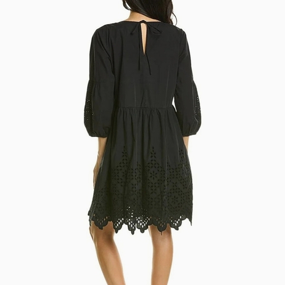 Johnny Was Merla Dress Black Cotton Embroidered Floral NWT XS - Picture 2 of 15